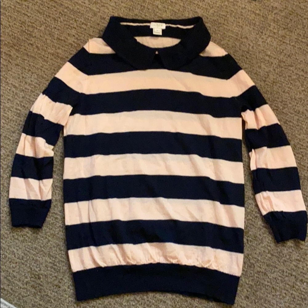 J Crew stripped sweater
